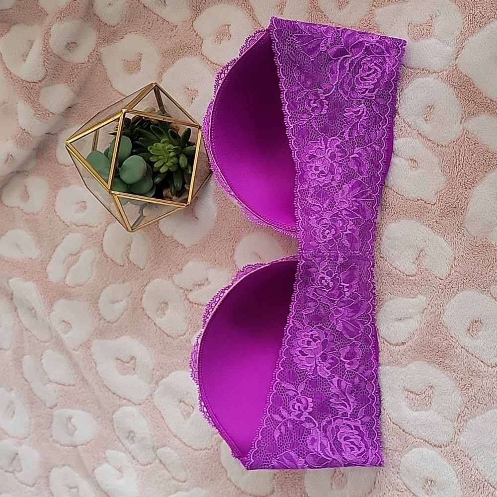 Victoria's Secret Vibrant Purple Lace Bra - Picture 2 of 4